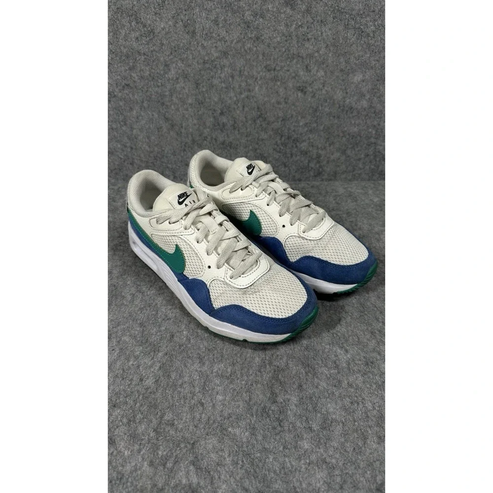 Nike Air Max SC Sail Royal White Green Running Shoes Womens Size 7.5 CW4554-109